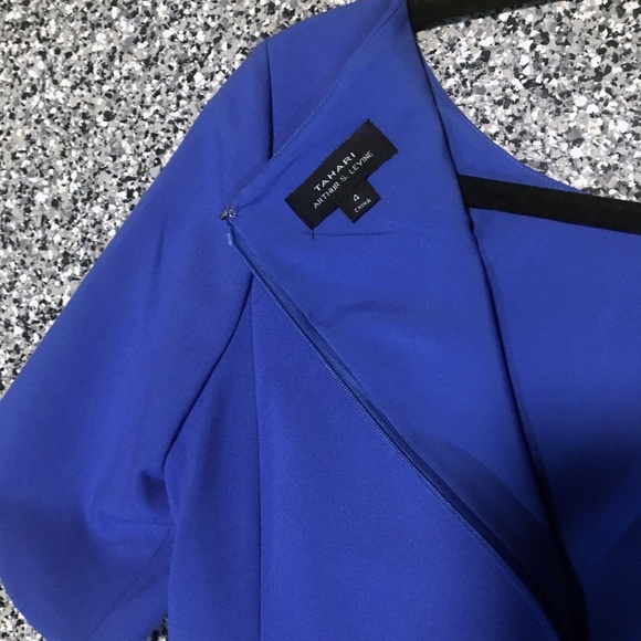 Tahari ASL โฆ Blue Purple Formal Dress (size 4) - Picture 2 of 4
